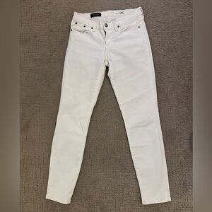 J. Crew Women’s White Toothpick Jeans - 26
